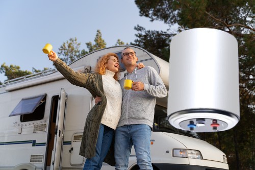 Campingboiler 12volt 10 liter, ideaal voor warm water